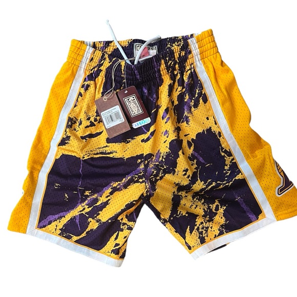 Mitchell & Ness Other - NBA Los Angeles Lakers Swingman Marble Short